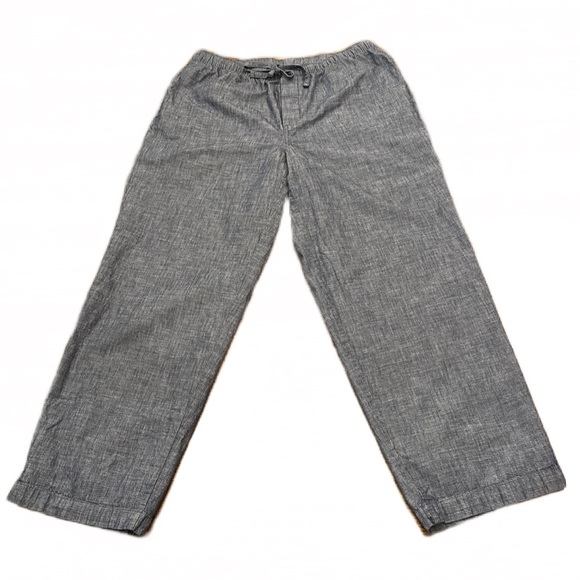 Lands' End Other - ⭐️ Lands’ End Men’s Chambray Leisure Pants | Size L | Drawstring Waist | Pockets